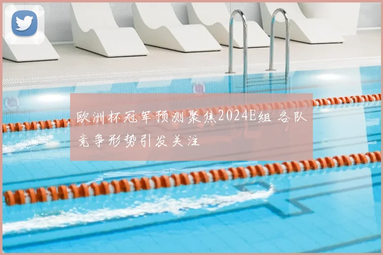 欧洲杯冠军预测聚焦2024E组 各队竞争形势引发关注